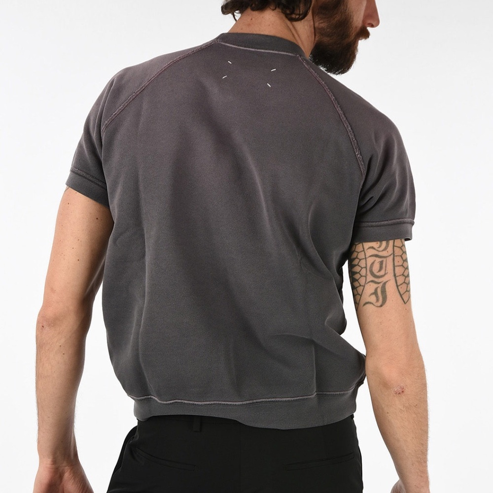 Maison Margiela Graphic Print Short Sleeve Sweat - Picture 4 of 6